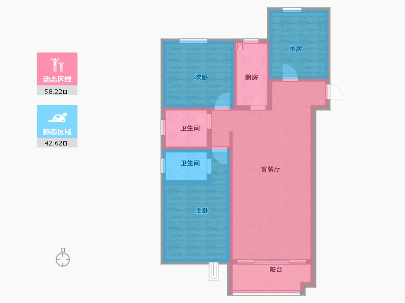 河北省-石家庄市-九福熙悦府-89.42-户型库-动静分区