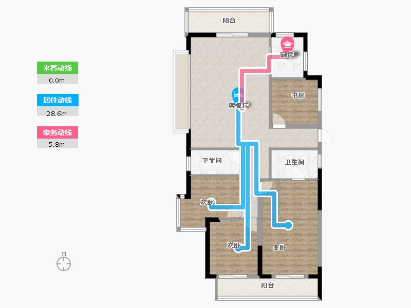 福建省-宁德市-交投天行万安-120.25-户型库-动静线