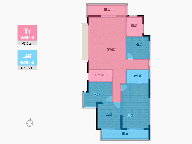 福建省-宁德市-交投天行万安-120.25-户型库-动静分区