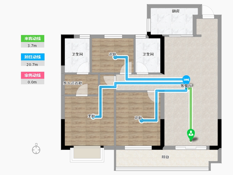 福建省-宁德市-交投天行万安-86.49-户型库-动静线