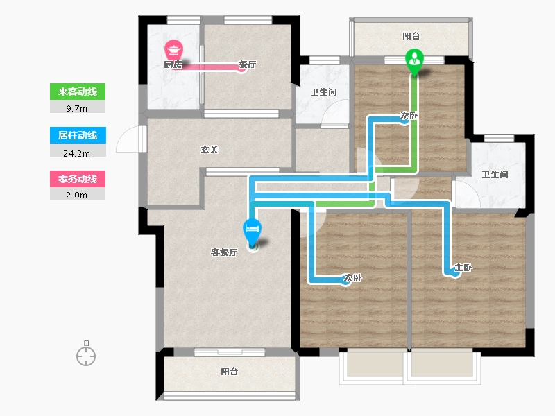 福建省-宁德市-交投天行万安-96.86-户型库-动静线