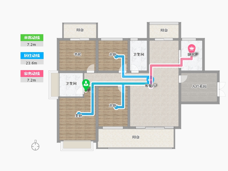 四川省-南充市-满投御江云邸-151.36-户型库-动静线