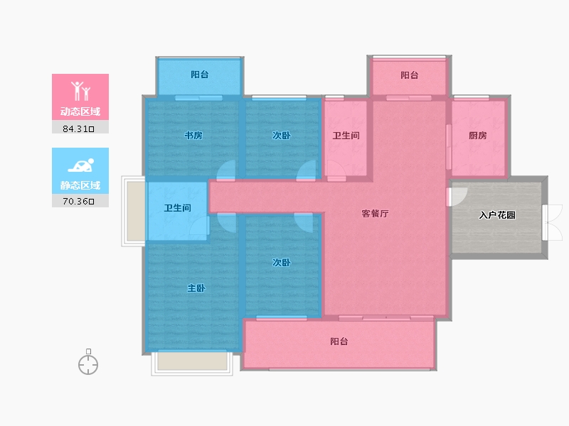 四川省-南充市-满投御江云邸-151.36-户型库-动静分区