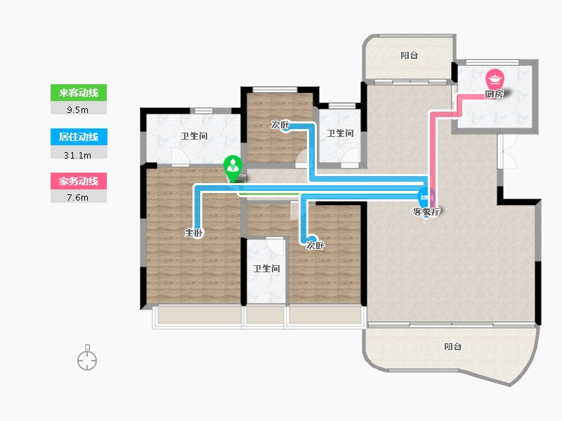 四川省-南充市-满投御江云邸-169.30-户型库-动静线