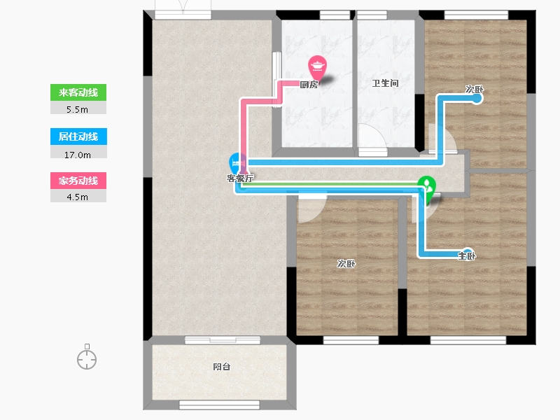 黑龙江省-哈尔滨市-保利天悦—期-89.19-户型库-动静线