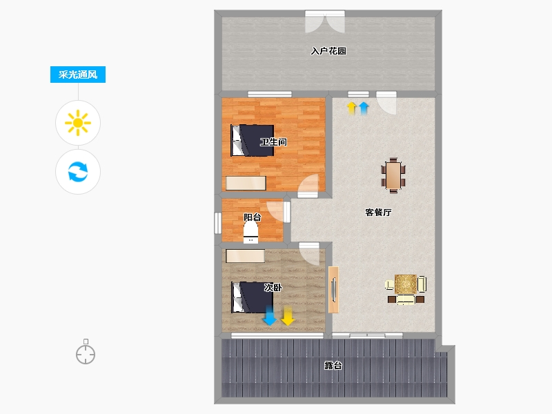 河南省-洛阳市-华美立家新丝路建材家居广场-110.54-户型库-采光通风