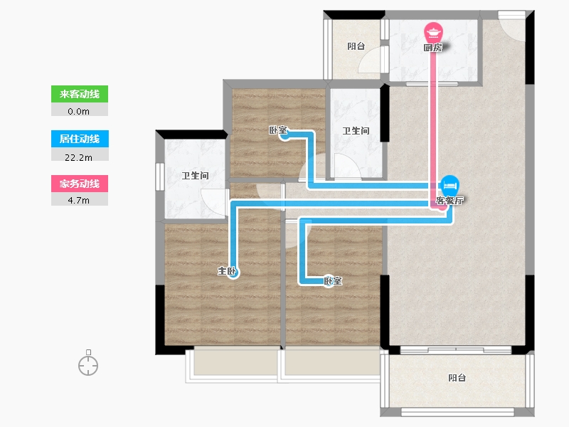 广东省-韶关市-岭南壹号公馆-89.59-户型库-动静线