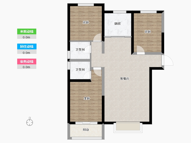 河北省-邯郸市-北湖十六峯-92.69-户型库-动静线