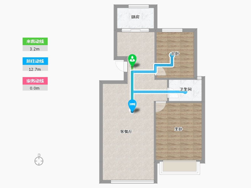 甘肃省-武威市-今朝·清水苑-73.22-户型库-动静线