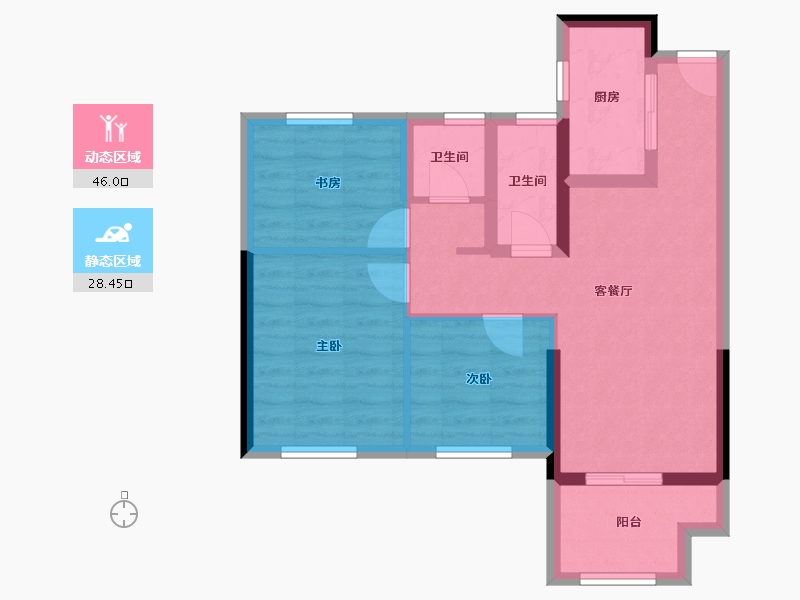 福建省-南平市-天玺华府-65.49-户型库-动静分区