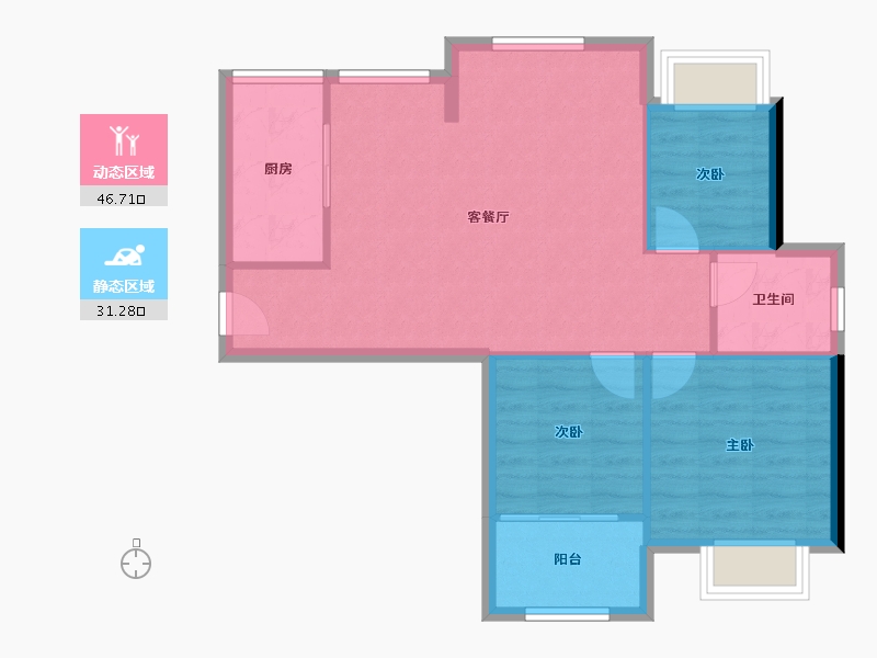 福建省-南平市-璀璨延宸-71.01-户型库-动静分区