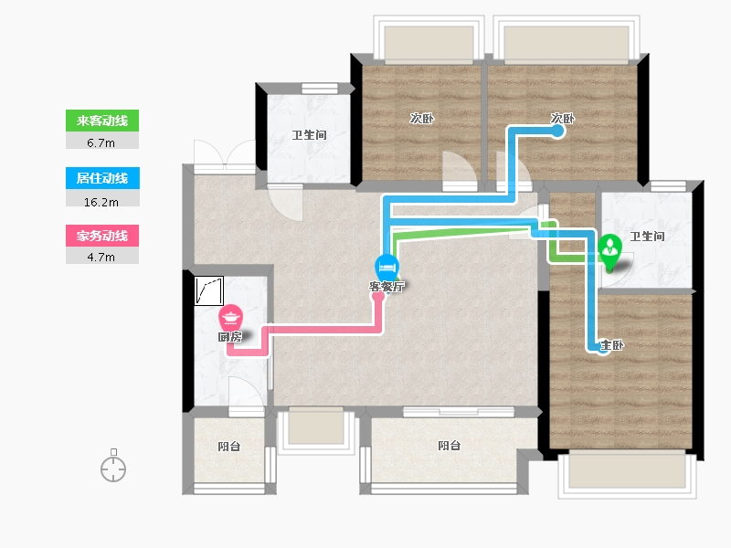 四川省-成都市-美的新城公园天下-108.00-户型库-动静线