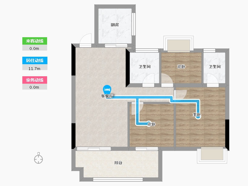 福建省-南平市-新城中心悦城-76.21-户型库-动静线