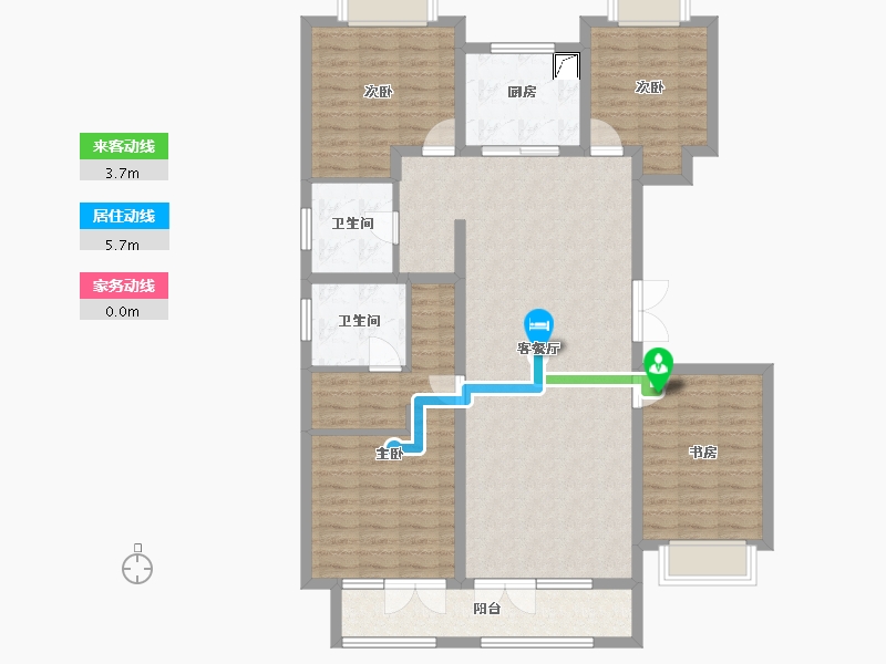 山东省-济宁市-瑞马意墅-122.62-户型库-动静线