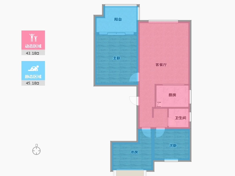 海南省-海口市-首开美墅湾-78.96-户型库-动静分区