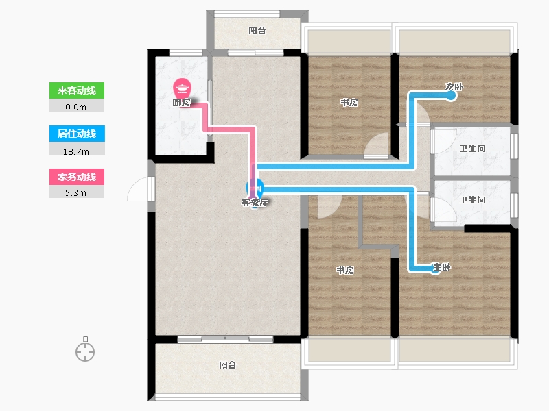 湖南省-衡阳市-华耀碧桂园·十里江湾-108.43-户型库-动静线