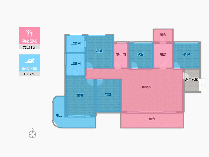 四川省-南充市-满投御江云邸-145.75-户型库-动静分区