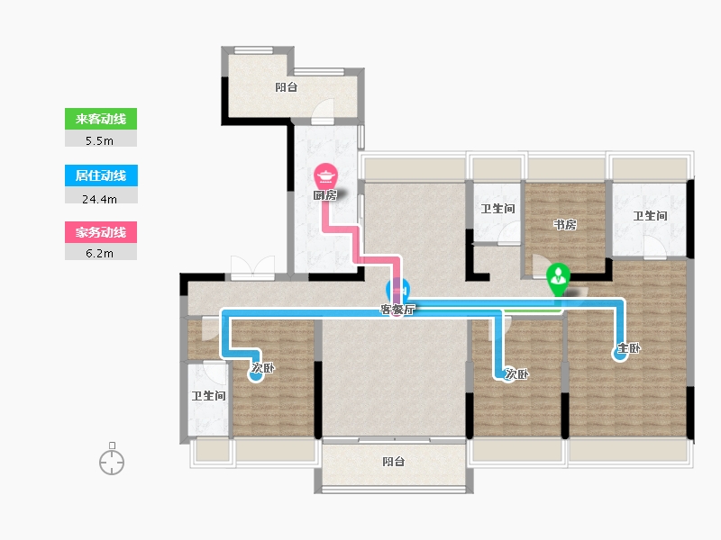 湖南省-衡阳市-华耀碧桂园·十里江湾-148.55-户型库-动静线