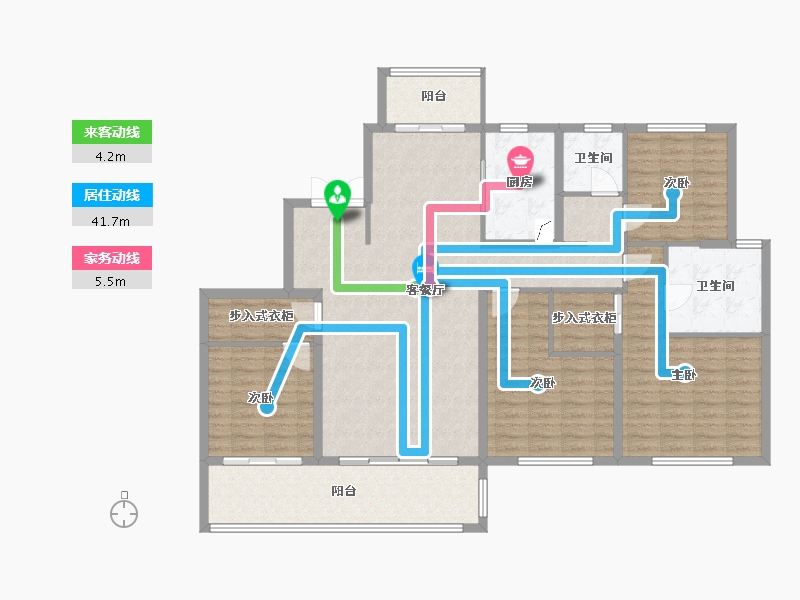 江苏省-苏州市-睿铂庭-140.00-户型库-动静线