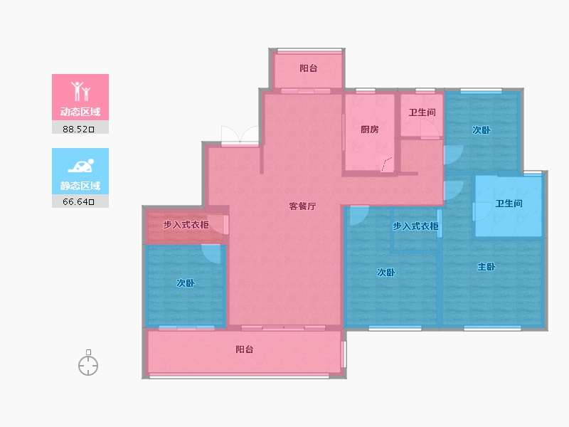 江苏省-苏州市-睿铂庭-140.00-户型库-动静分区