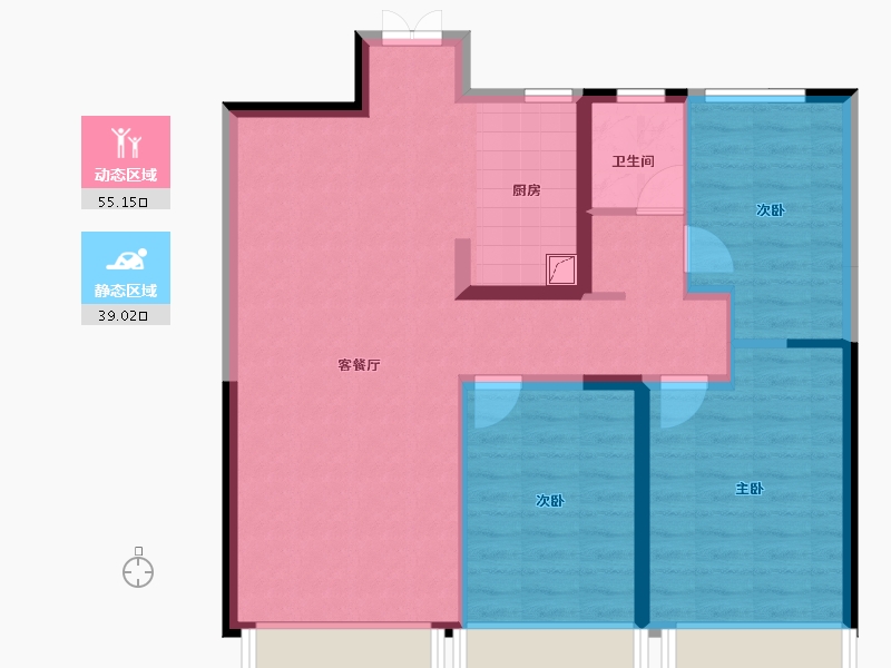 甘肃省-武威市-万嘉臻园-84.72-户型库-动静分区