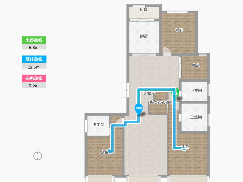 山西省-太原市-中国铁建花语堂-141.32-户型库-动静线