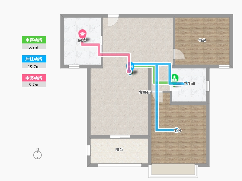 江苏省-镇江市-复旦科技园-105.15-户型库-动静线