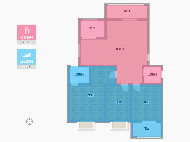 福建省-南平市-武夷山樟树园-98.00-户型库-动静分区