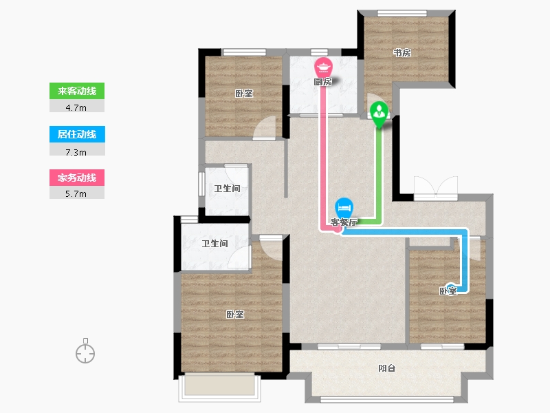 河南省-洛阳市-建业滨河赋-112.80-户型库-动静线