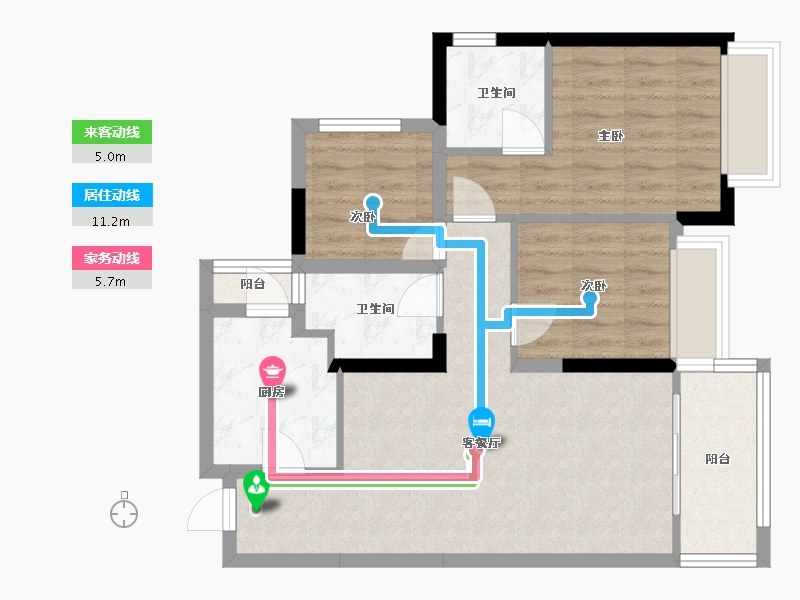 广东省-江门市-江门市华发四季-80.00-户型库-动静线