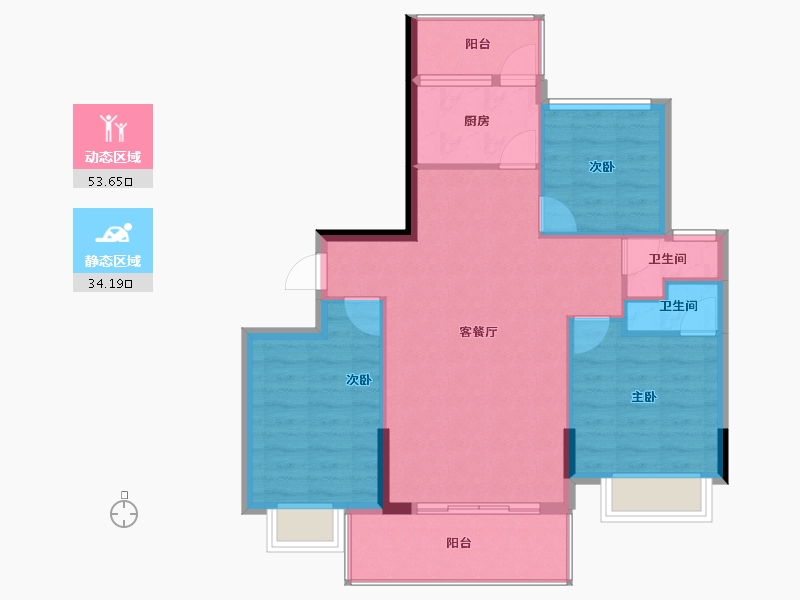 福建省-三明市-金古明珠三期-79.61-户型库-动静分区