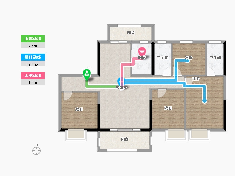 河南省-焦作市-武陟碧桂园北地块项目部-112.00-户型库-动静线