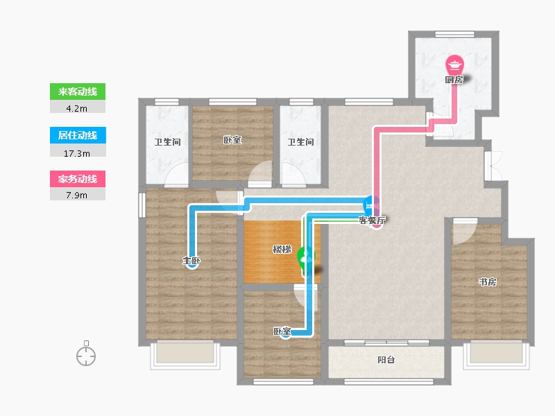 山东省-东营市-众富和悦府-121.61-户型库-动静线