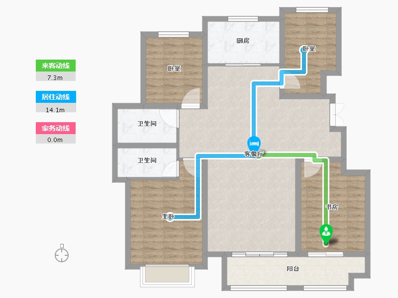 山东省-东营市-众富和悦府-112.00-户型库-动静线