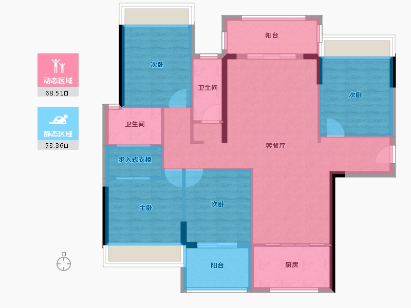 广东省-揭阳市-揭阳空港经济区炮台镇枫溪路段（东海大酒店旁）佳富凤凰城-150.00-户型库-动静分区