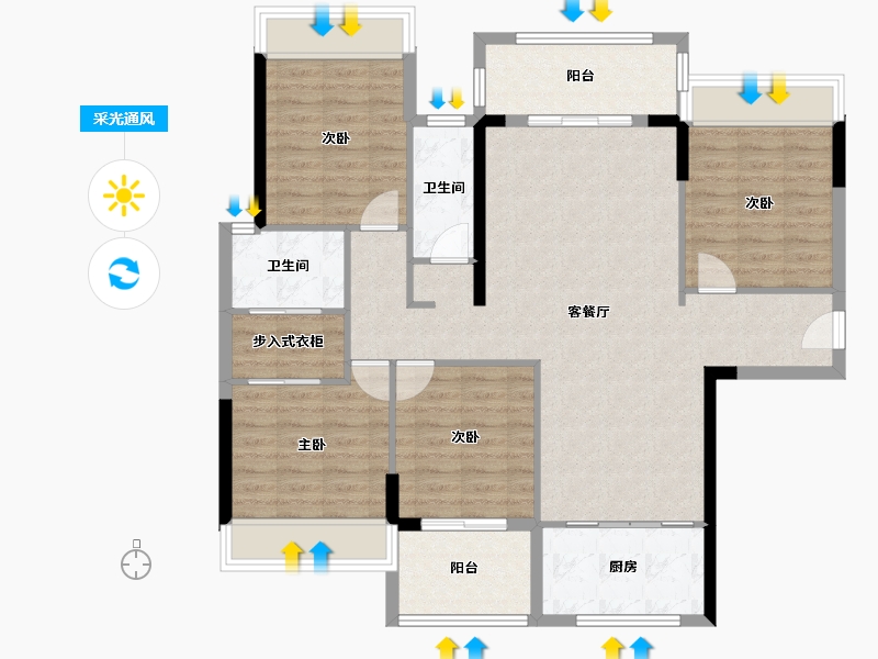 广东省-揭阳市-揭阳空港经济区炮台镇枫溪路段（东海大酒店旁）佳富凤凰城-150.00-户型库-采光通风