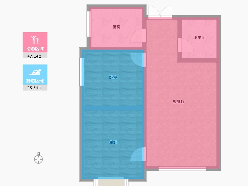 河北省-保定市-田园文苑-61.16-户型库-动静分区