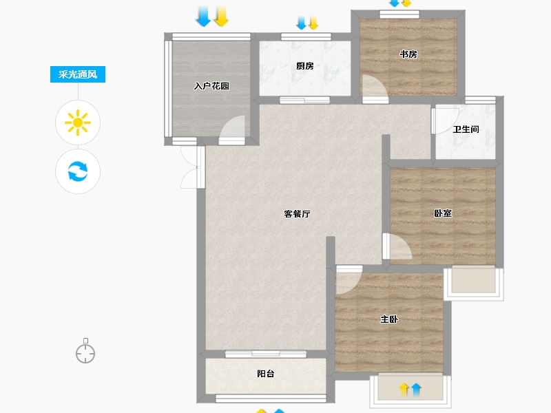 安徽省-六安市-安兴正和城-81.24-户型库-采光通风