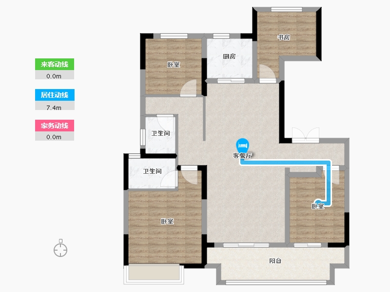 河南省-洛阳市-建业滨河赋-112.80-户型库-动静线