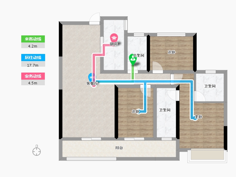 湖南省-娄底市-和顺嘉苑-98.21-户型库-动静线