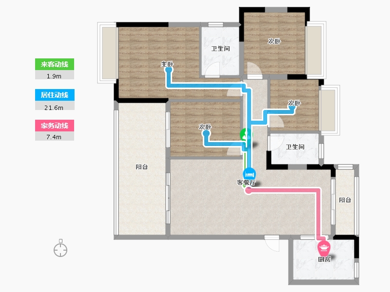 广东省-阳江市-金河湾-120.00-户型库-动静线