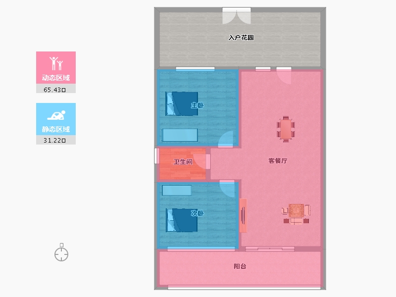 河南省-洛阳市-华美立家新丝路建材家居广场-111.18-户型库-动静分区