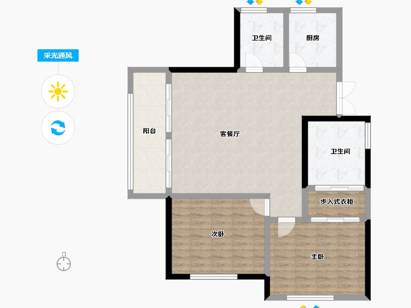 甘肃省-天水市-秦都·悦榕湾-99.13-户型库-采光通风