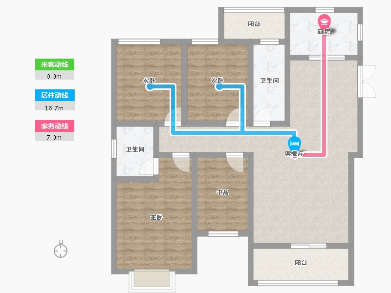 湖南省-怀化市-千鸿帝景-113.51-户型库-动静线