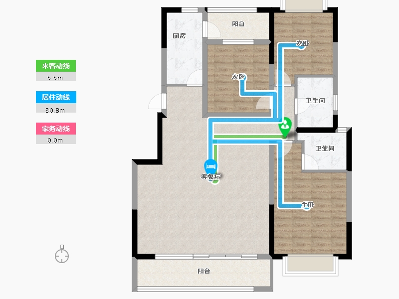 云南省-保山市-腾冲的小院子公园前-114.34-户型库-动静线