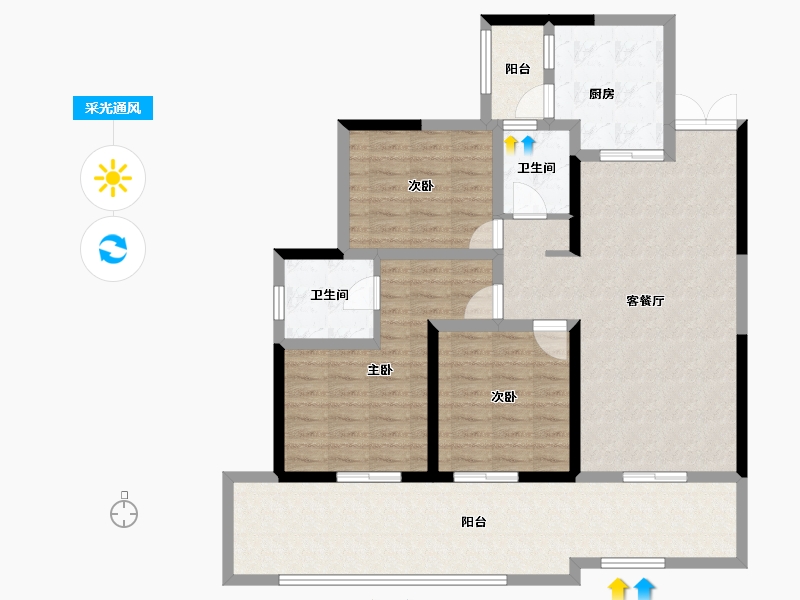 贵州省-黔南布依族苗族自治州-凯远华府-108.37-户型库-采光通风