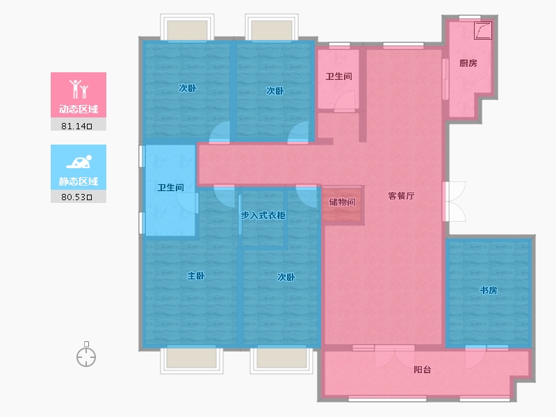 山东省-济宁市-瑞马意墅-143.80-户型库-动静分区