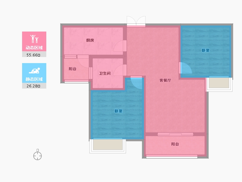 安徽省-六安市-安兴正和城-72.47-户型库-动静分区