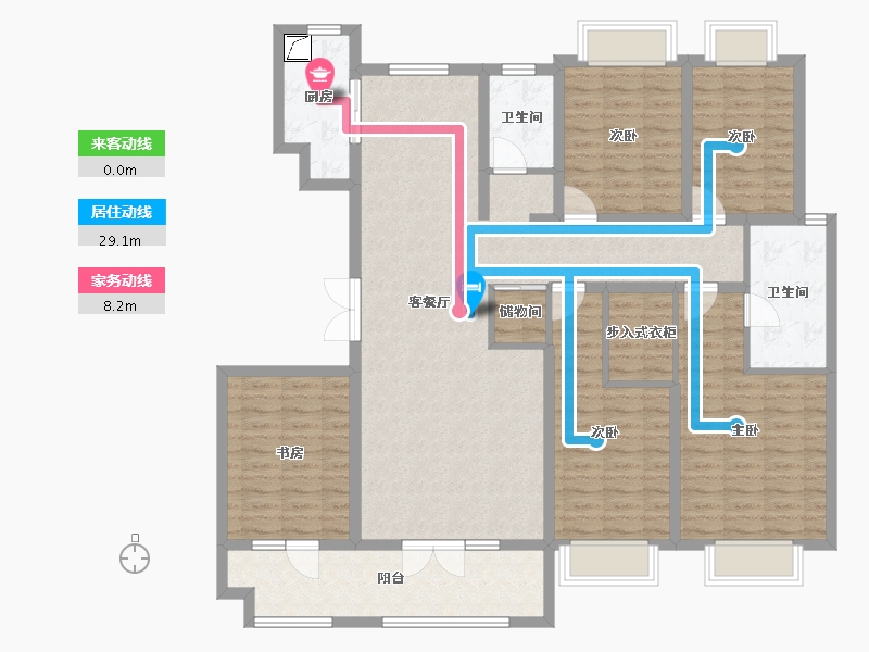 山东省-济宁市-瑞马意墅-140.59-户型库-动静线