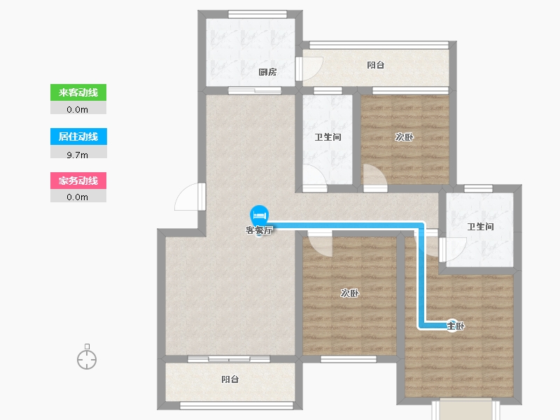 湖南省-怀化市-千鸿帝景-101.15-户型库-动静线